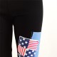 Leggings Drapeau Américain NOIR