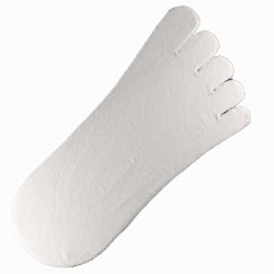 Socquettes à doigts INVISIBLE Blanc Mixte T.U.