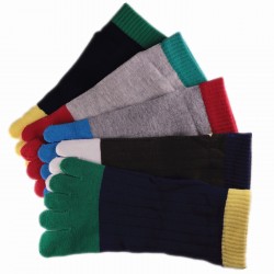 Pack de 5 Paires Socquettes à doigts Assorties T.U. Mixte