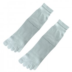 Pack de 2 Paires Chaussettes à doigts Gris T.U. Mixte