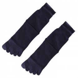 Pack de 2 Paires Chaussettes à doigts Bleu foncé T.U. Mixte