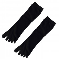 Pack de 2 Paires Chaussettes à doigts Noir T.U. Mixte