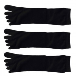 Pack de 3 Paires Chaussettes à doigts Noir T.U. Mixte