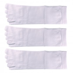 Pack de 3 Paires Chaussettes à doigts Blanc T.U. Mixte