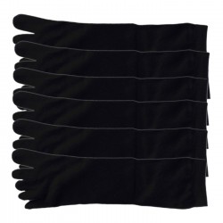 Pack de 6 Paires Chaussettes à doigts Noir T.U. Mixte