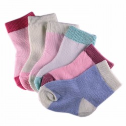 Pack de 6 Paires Chaussettes Bébé