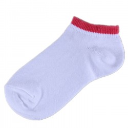 Pack de 6 Paires Socquettes Blanc/Fuchsia fille