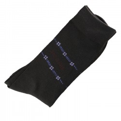 Pack de 2 Paires Chaussettes Homme Classique Coton Noir