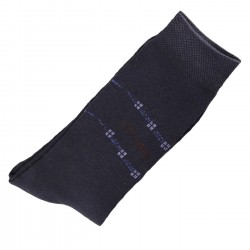 Pack de 2 Paires Chaussettes Homme Classique Coton Bleu Marine