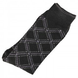 Pack de 2 Paires Chaussettes Homme Classique Coton Noir