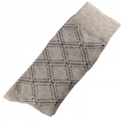 Pack de 2 Paires Chaussettes Homme Classique Coton Gris