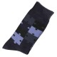 Pack de 2 Chaussettes Homme ClassiquePuzzle Coton Bleu Marine