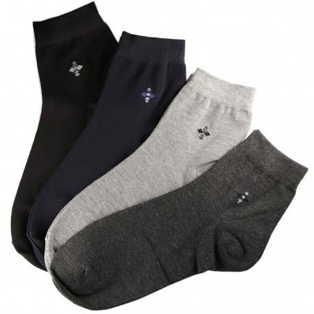 Pack de 12 Paires Chaussettes Assorties Homme Classique Coton