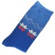 Chaussettes Femme Coton bicolore Bleu/Turquoise