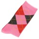 Chaussettes Femme Coton Ecossais Fuschia