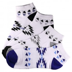 Pack de 4 Paires Socquettes Assorties Coton Homme T.U.