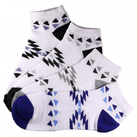 Pack de 4 Paires Socquettes Assorties Coton Homme T.U.