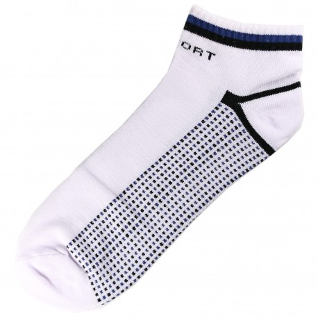 Pack de 3 Paires Socquettes Coton Sport Homme T.U. Blanc