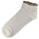 Socquettes Coton Petits Pois Femme T.U. Blanc Cassé