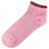 Socquettes Coton Petits Pois Femme T.U. Rose