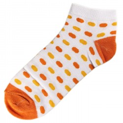 Pack de 3 Paires Socquettes Coton Ovale Femme T.U. Orange