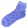 Pack de 3 Paires Chaussettes Coton Coeur Femme T.U. Bleu