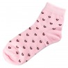 Pack de 3 Paires Chaussettes Coton Coeur Femme T.U. Rose