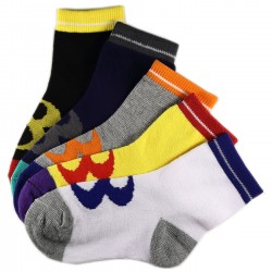 Pack de 6 Paires Chaussettes Assorties Garçon Coton Motifs 8