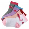 Pack de 4 Paires Chaussettes Assorties Fille Coton Motifs Fleurs