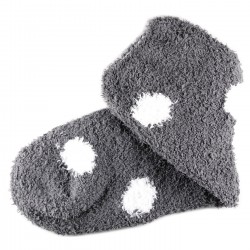 Pack de 3 Paires Chaussettes Chaudes Polaire Motif à Pois