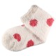 Pack de 3 Paires Chaussettes Chaudes Polaire Motif à Pois