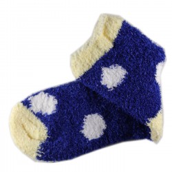 Pack de 3 Paires Chaussettes Chaudes Polaire Motif à Pois