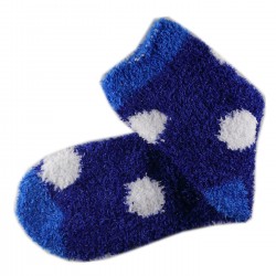 Pack de 3 Paires Chaussettes Chaudes Polaire Motif à Pois