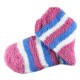 Pack de 3 Paires Chaussettes Chaudes Polaire Motif Rayée Rose Indien