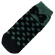 Chaussettes Chaudes Polaire Motif Noeud Papillon Vert