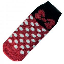 Chaussettes Chaudes Polaire Motif Noeud Papillon Rouge