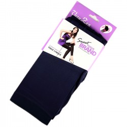 Legging Opaque Coloré 60DEN Bleu Marine Color Block