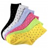 Pack de 6 Paires Chaussettes Assorties Petit Pois Femme T.U.