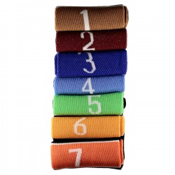 Pack de 7 Paires Chaussettes avec Chiffres 1 à 7 Mixte T.U.