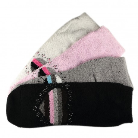 Pack de 4 Paires Chaussettes Chaudes Motif Cœur T.U.