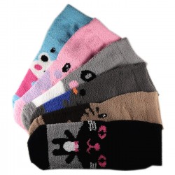 Pack de 6 Paires Chaussettes Chaudes Motif Dessin Animé T.U.