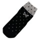 Pack de 5 Paires Chaussettes Chaudes Motif Papillon et Petit Pois T.U.