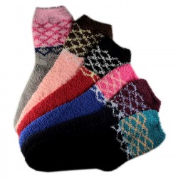 Pack de 6 Paires Chaussettes Chaudes Assorties Polaire T.U.