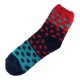 Pack de 6 Paires Chaussettes Chaudes Assorties Polaire Motif Petit Pois T.U.