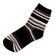 Pack de 4 Paires Chaussettes Chaudes Assorties Polaire Motif Rayée T.U.