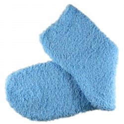 Pack de 2 Paires Chaussettes Chaudes Polaires T.U. Bleu cyan