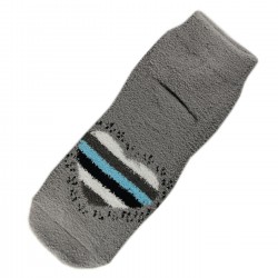 Pack de 2 Paires Chaussettes Chaudes Polaires Motif Cœur Gris T.U.