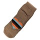 Pack de 2 Paires Chaussettes Chaudes Polaires Motif Cœur Brun T.U.