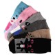 Pack de 2 Paires Chaussettes Chaudes Polaires Motif Dessin Animé Rose T.U.