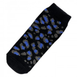 Pack de 2 Paires Chaussettes Chaudes Polaires Motif Panthère Brun T.U.